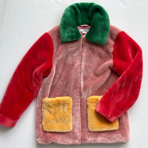 Stella McCartney Other - Colorblock Stella McCartney Kids Fuzzy Jacket